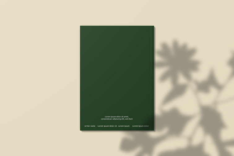 غلاف خلفي لمجلة بحجم A4