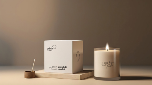 Classic Candle Display in a Studio