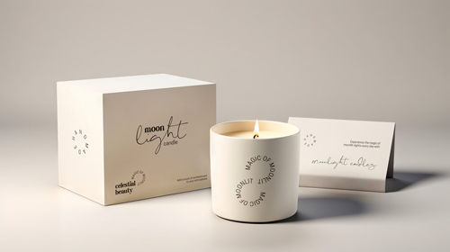 Candle With a Box and a Note