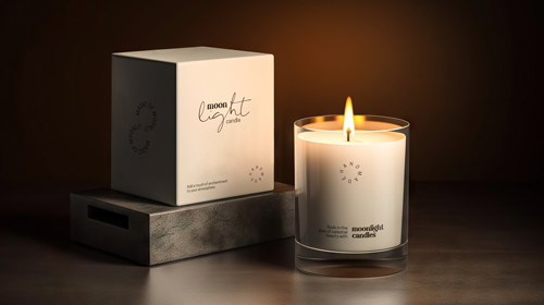 Candle With Its Box on a Pedestal