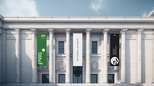 Установка баннера в художественном музее