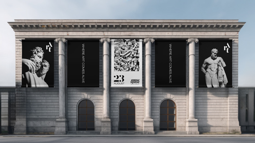 Размещение баннера на фасаде