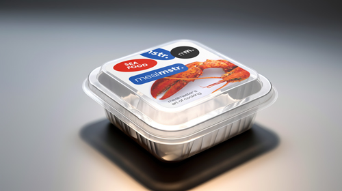 Упаковка для пищевых продуктов, вид сверху