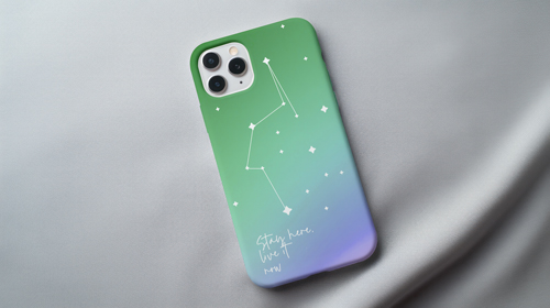 Celular em Tecido Cinza