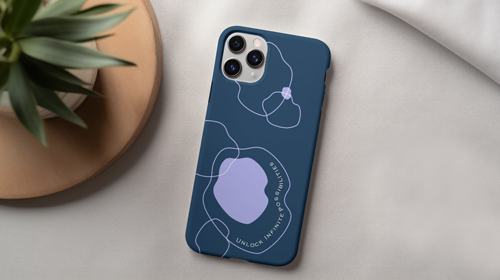 Celular próximo de planta