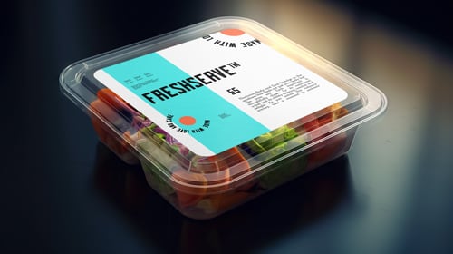 Plastic Plate Left Angle View