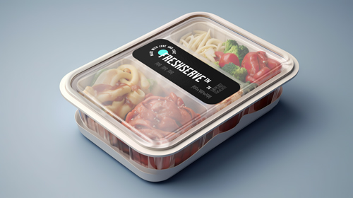 Food Container Right Angle View