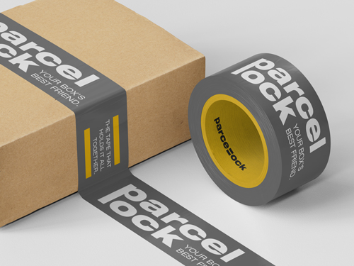 Tape ao Lado de uma Caixa de Entrega