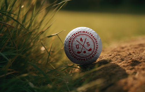 Golf Topunun Yakından Görünüşü