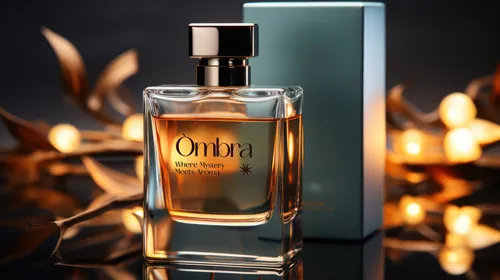Flacon de parfum sous un éclairage sombre