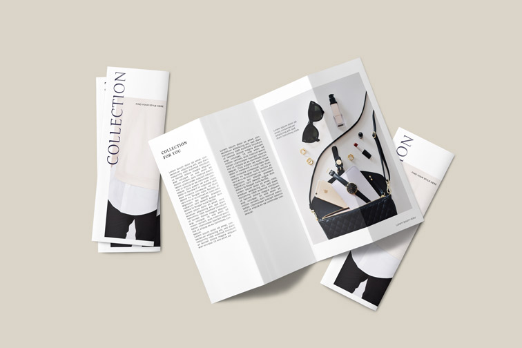 折りたたみ式リーフレット