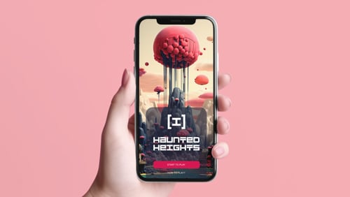 Celular Promovendo um Aplicativo