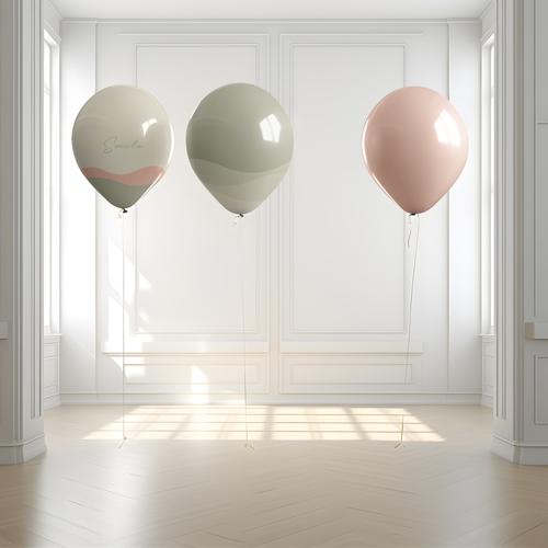 Globo flotando en una habitación