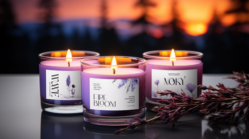 Velas em uma Atmosfera Romântica
