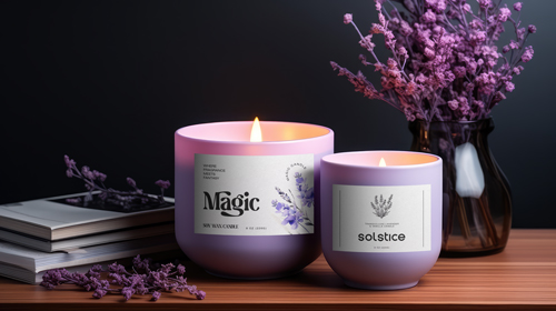 Velas com Flores em uma Mesa
