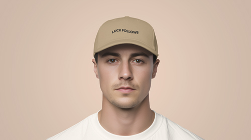 Personne portant un chapeau Vue de face