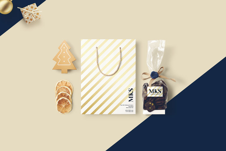 Conjunto presente comida de Natal