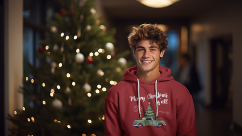 Guy portant un sweat à capuche Vue de face