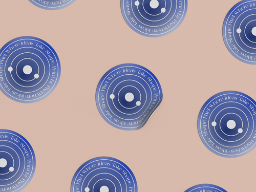 Sticker Koleksiyonunun Yukarıdan Görünüşü