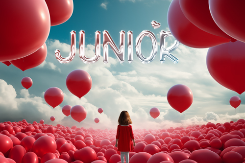 Balonlarla Çevrelenmiş Logo Tutucu