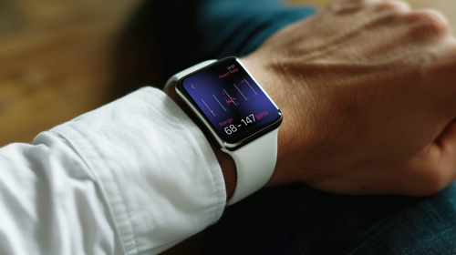 Modern Watch Closeup View