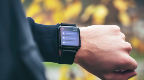 Person Wearing a Smart Watch
