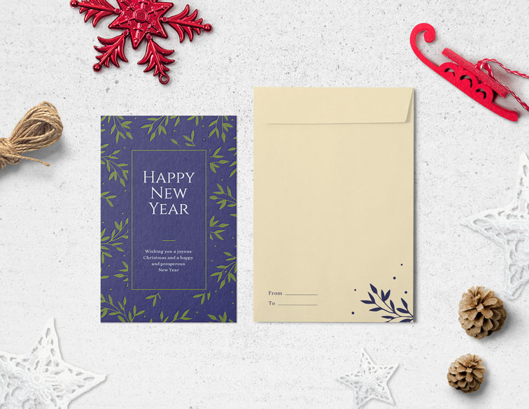 بطاقة وظرف تهنئة