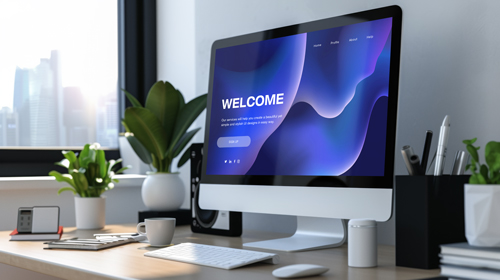 iMac на современном офисном столе