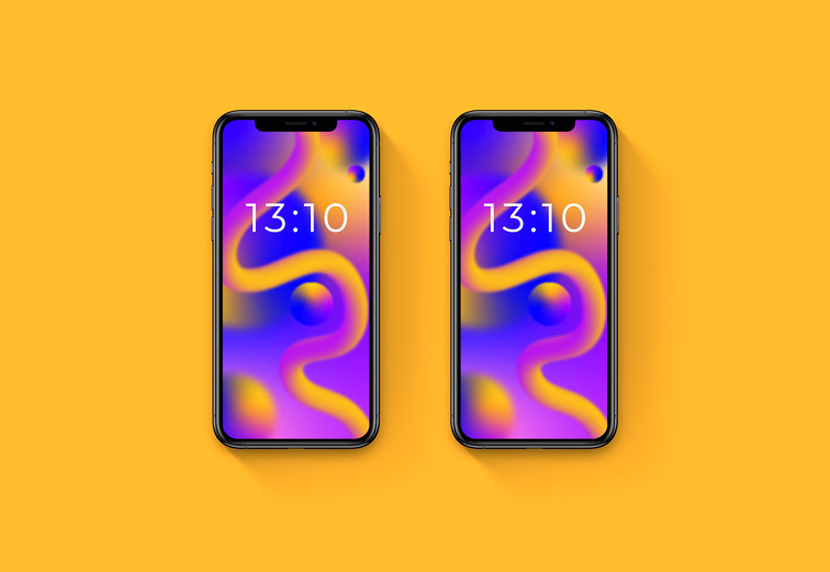 Zwei iPhones Mockup