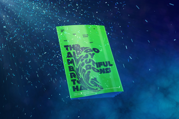 Booklet on a Particle Background