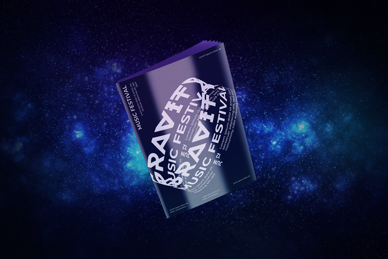 Booklet on a Stardust Background