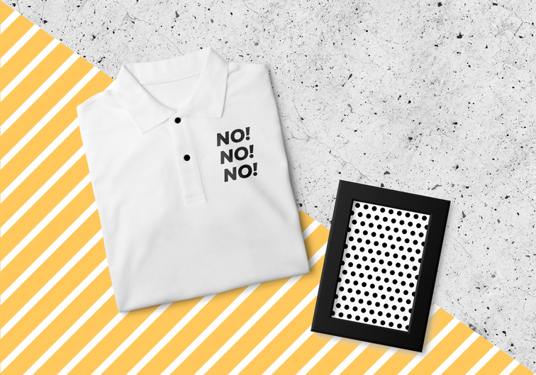 Сложеная Майка-Поло с Рамкой