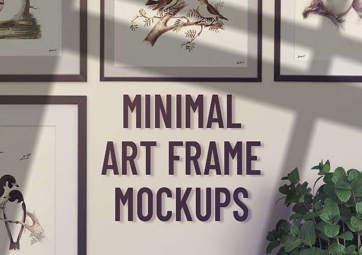 Mockups de Marcos de Cuadros Minimalistas