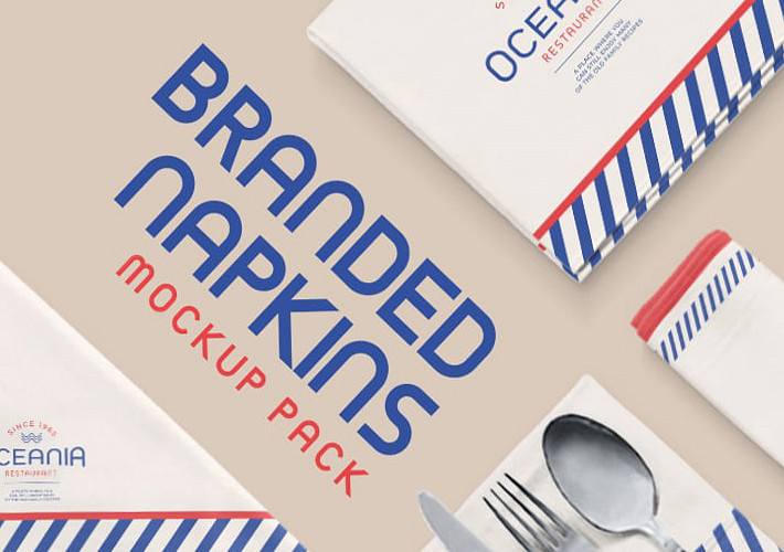 Pack de mockups de serviettes de marque
