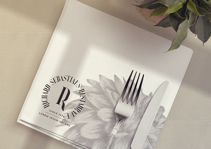 Pack de serviettes de restaurant élégantes