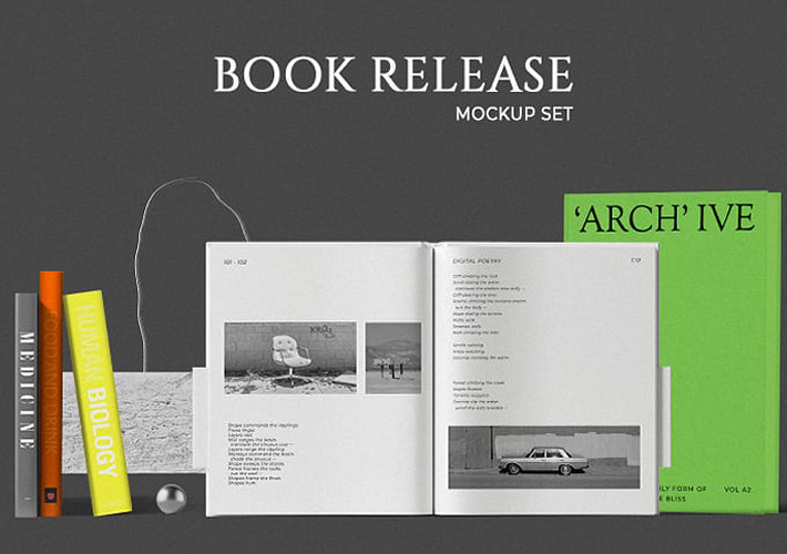 Kitap Lansmanı Mockup Seti