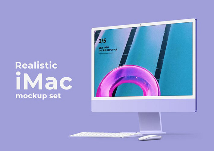 Set de Mockups Realistas de iMac