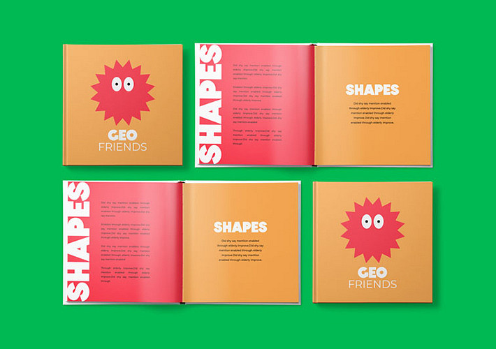 Mockups de livres colorés