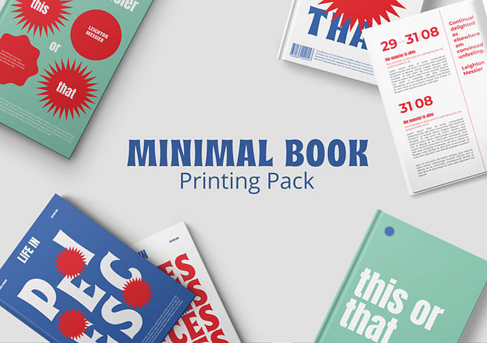 Minimal Ciltli Kitap Mockup'ları