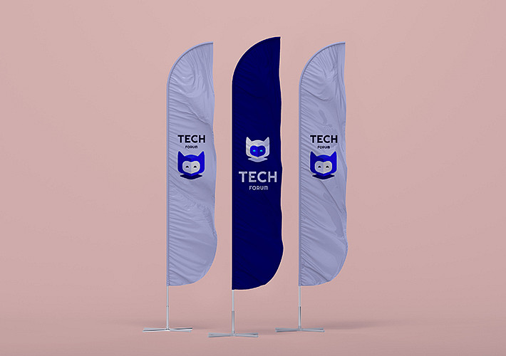 Pack promotionnel de drapeaux debout