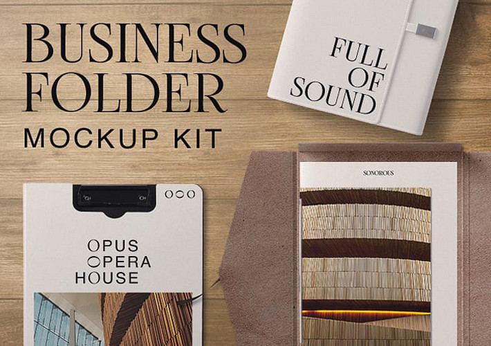 Kit de Mockups de Pastas de Negócios