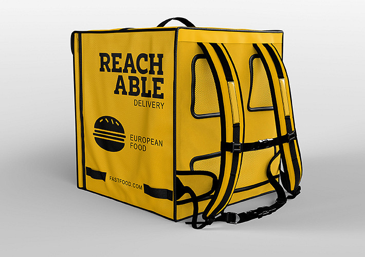 Paquete de mockups de bolso de entrega a domicilio