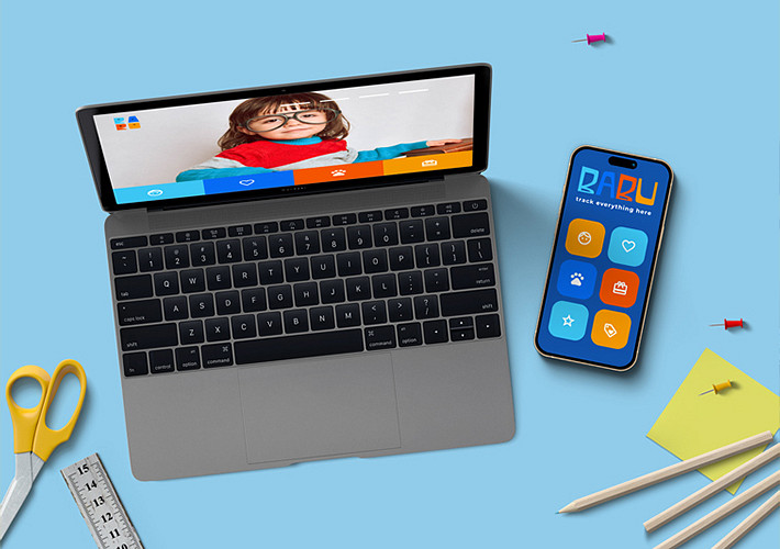 Mockups de branding para centro educativo