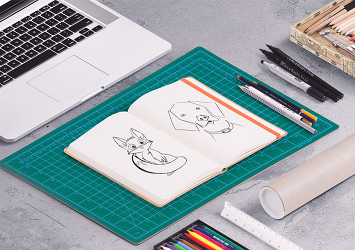 Isometric Art Desk Design Pack