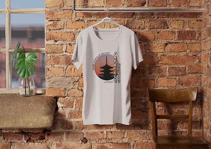 Maquette de design de T-shirt