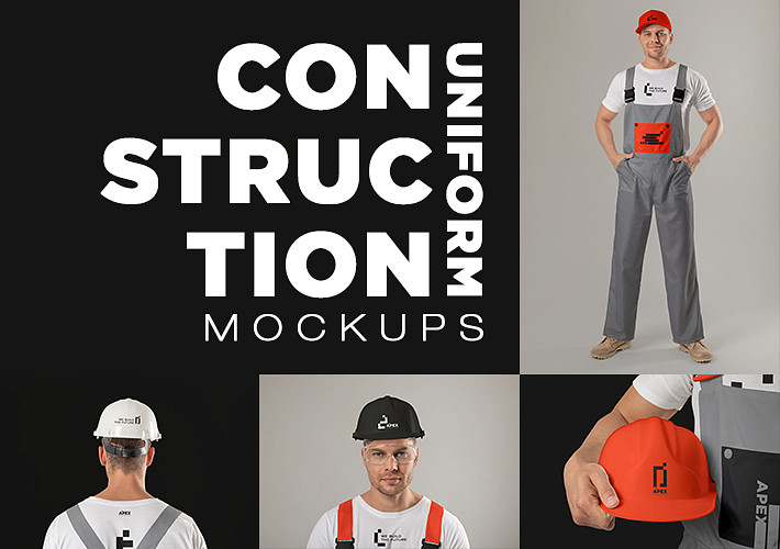 Maquettes d'uniformes de chantier