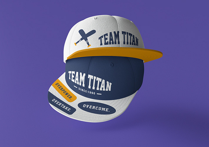 Maquettes de casquettes de baseball