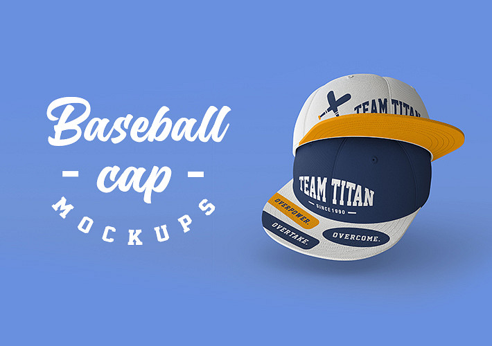Maquettes de casquettes de baseball