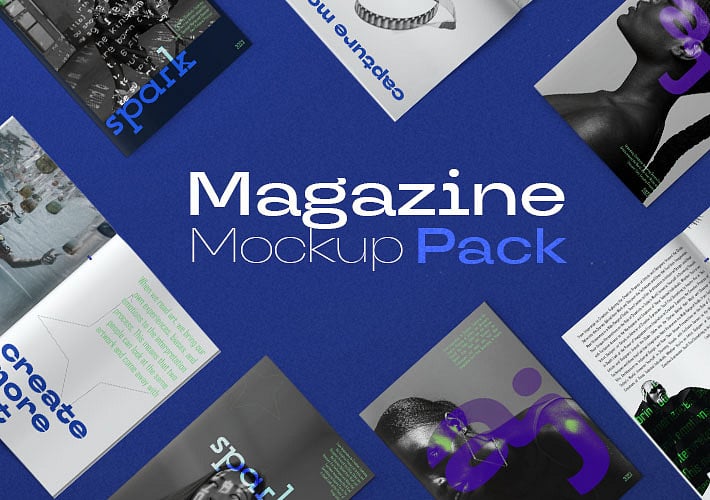 Maquette de couverture de magazine tendance