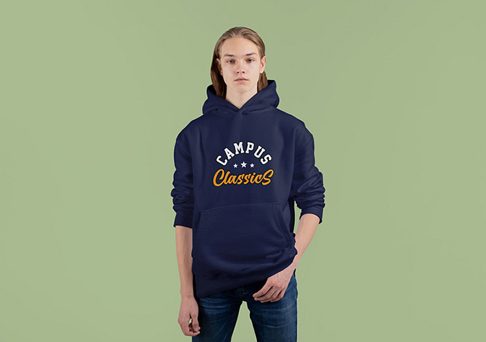 Mockups de sudaderas con capucha de estilo callejero para hombres